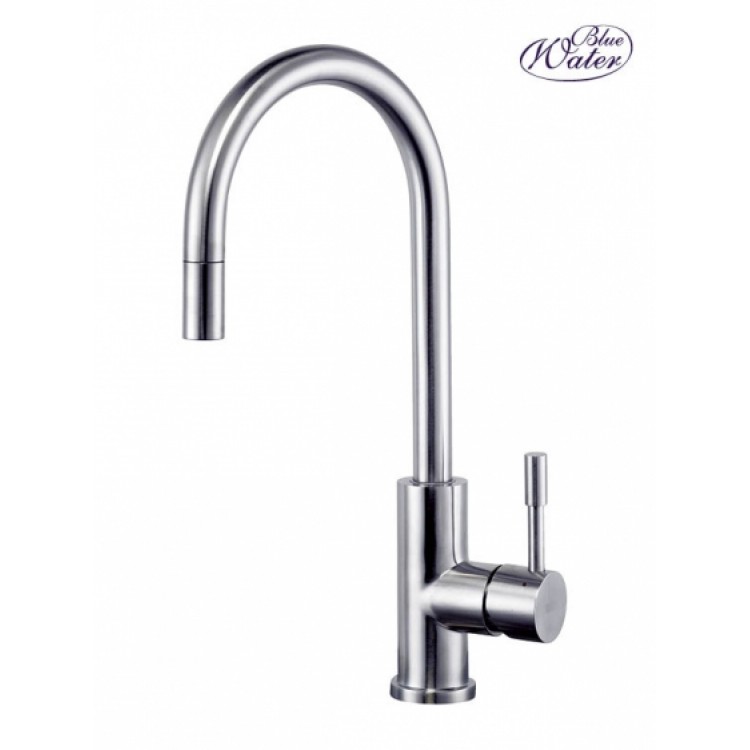 Virtuves izlietnes maisītājs ar izvelkamu izteku BLUE WATER LIMA-INOX