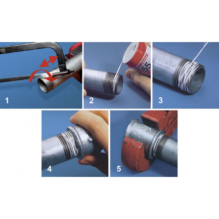 LOCTITE 55 Cauruļu un vītņu blīvēšanas aukla 50m