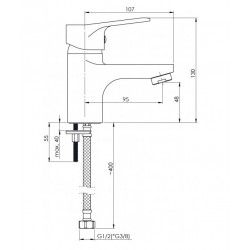Izlietnes maisītājs Rubineta Luka-18