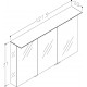 Vannas istabas skapītis ar spoguli KAME Vetro 121x71 cm,MC3DML/120-70
