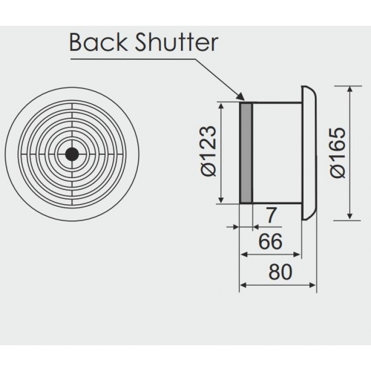 Ventilators saunām, pirtīm +140C Mmotors MMS 120v D120,balts