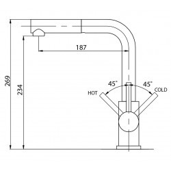 Virtuves izlietnes maisītājs granīta Helika Modus 2383-113