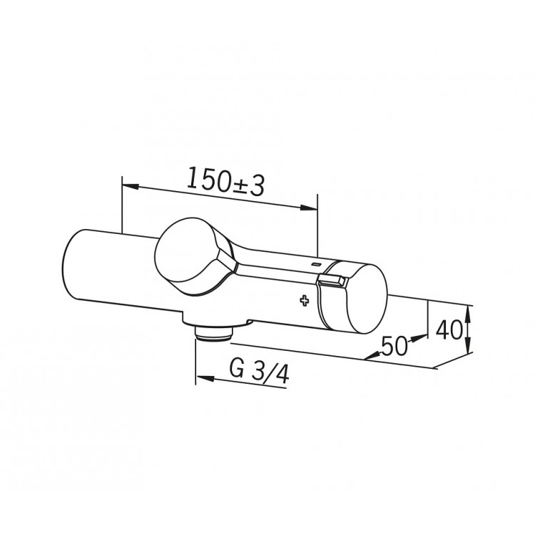 Termostata dušas maisītājs ORAS ORAMIX 7261.