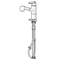 Virtuves izlietnes maisītājs ar izvelkamu izteku ORAS VEGA 1832FG