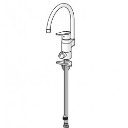 Virtuves izlietnes maisītājs ar ventili ORAS VEGA 1839FG