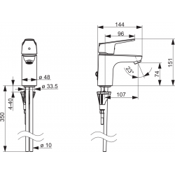 Izlietnes maisītājs ORAS VEGA, 1810G