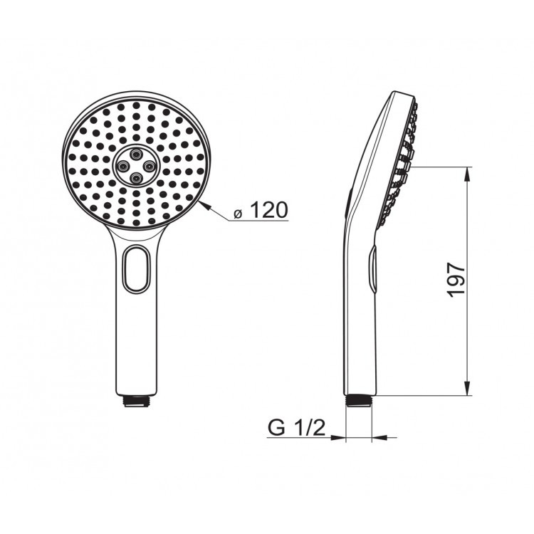 Rokas duša ORAS Hydractiva 3-rež. 242403