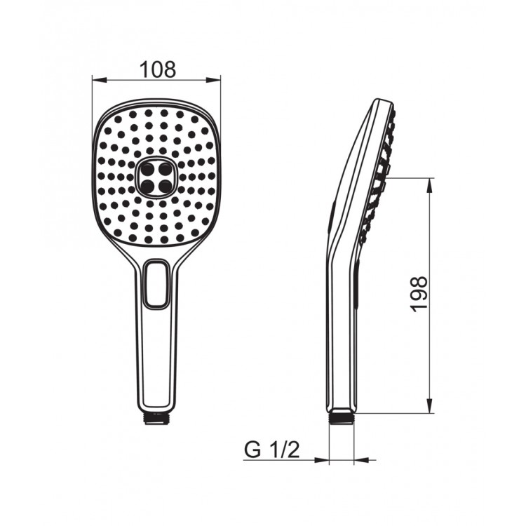 Rokas duša ORAS Hydractiva 3-rež. 243403