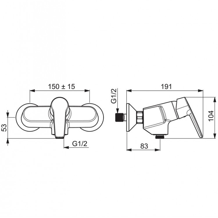 Dušas maisītājs ORAS SAGA, 3960Y