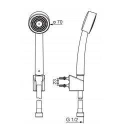 Dušas komplekts Oras Apollo 532