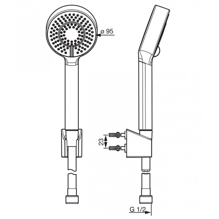 Dušas komplekts Oras Apollo 534