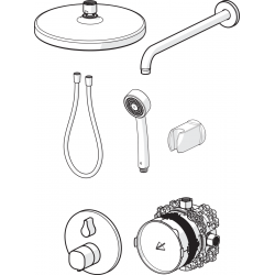Termostata dušas sistēma ORAS BLUEBOX, 2090