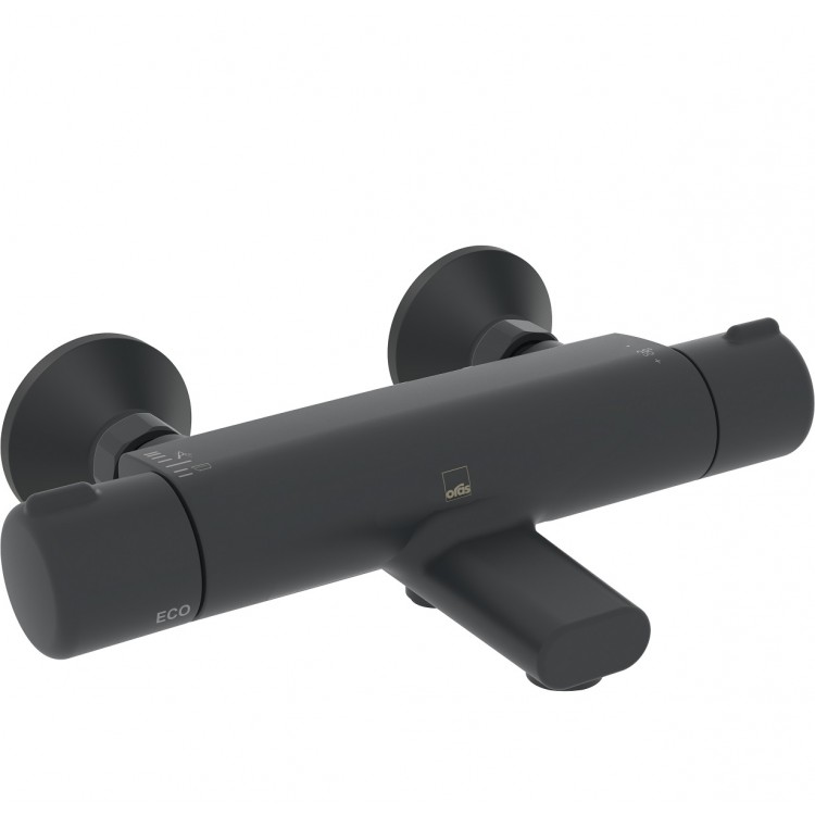 Vannas un dušas termostata maisītājs ORAS NOVA, melns matēts 7462U-33