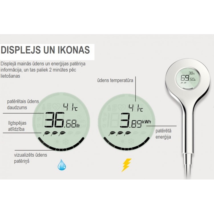 Rokas duša ORAS Hydractiva Digital Bluetooth, 242405
