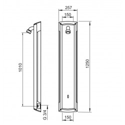 Dušas panelis ORAS ELECTRA, 6V 6661F