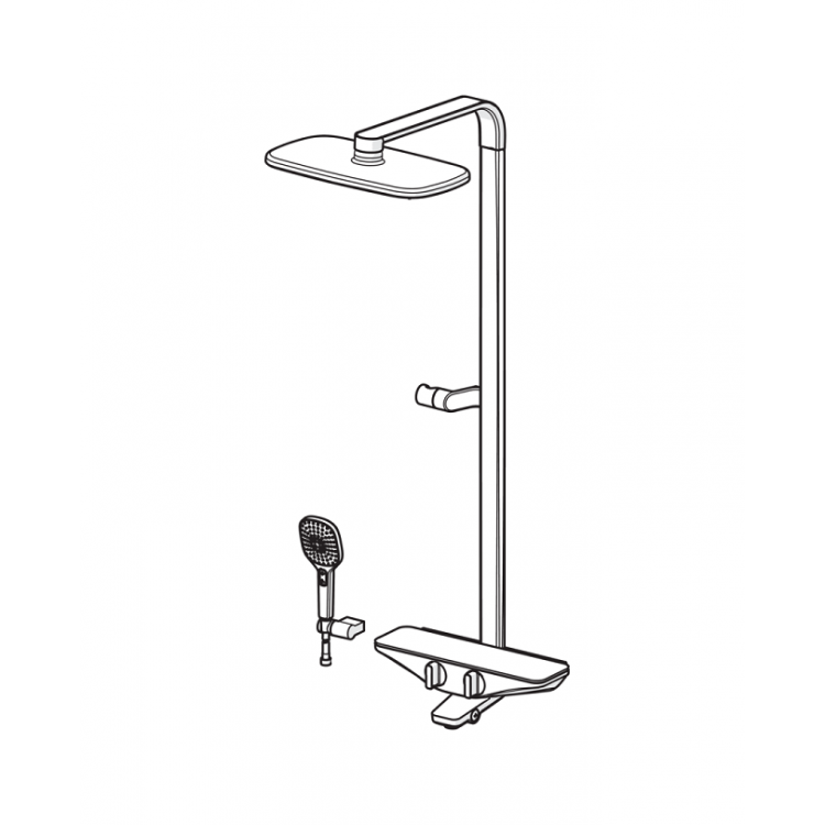 Termostata vannas/dušas sistēma ORAS Esteta 7591U-15