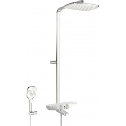 Termostata vannas/dušas sistēma ar virsdušu ORAS Esteta Wellfit 7593U-15