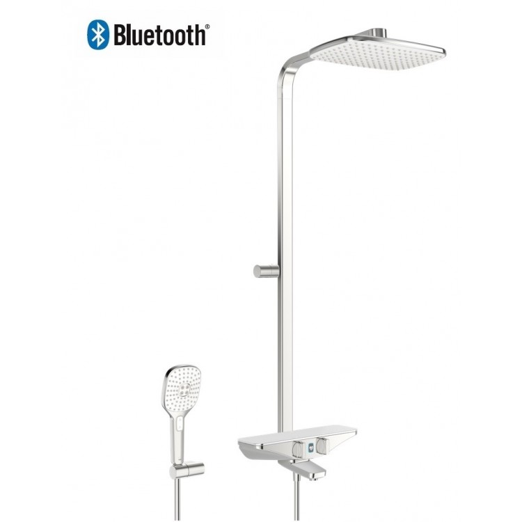 Termostata vannas/dušas sistēma ar virsdušu ORAS Esteta Wellfit 7593U-15