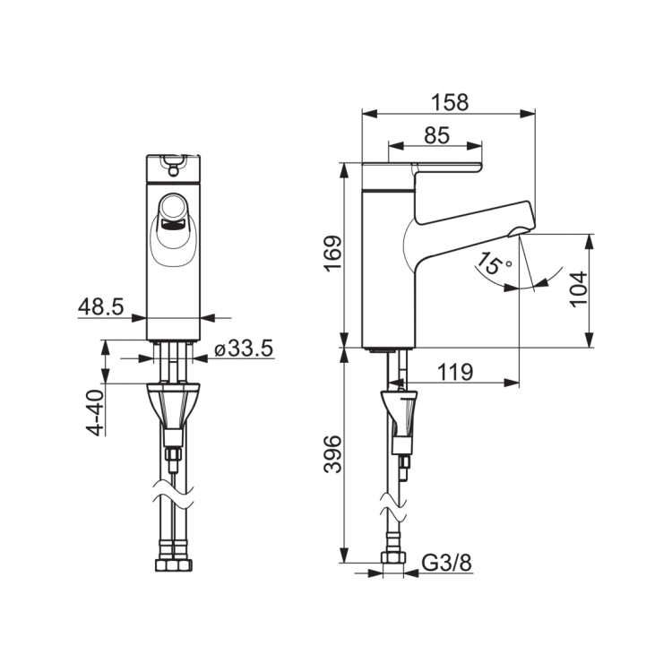 Izlietnes maisītājs ORAS INSPERA, 3010F