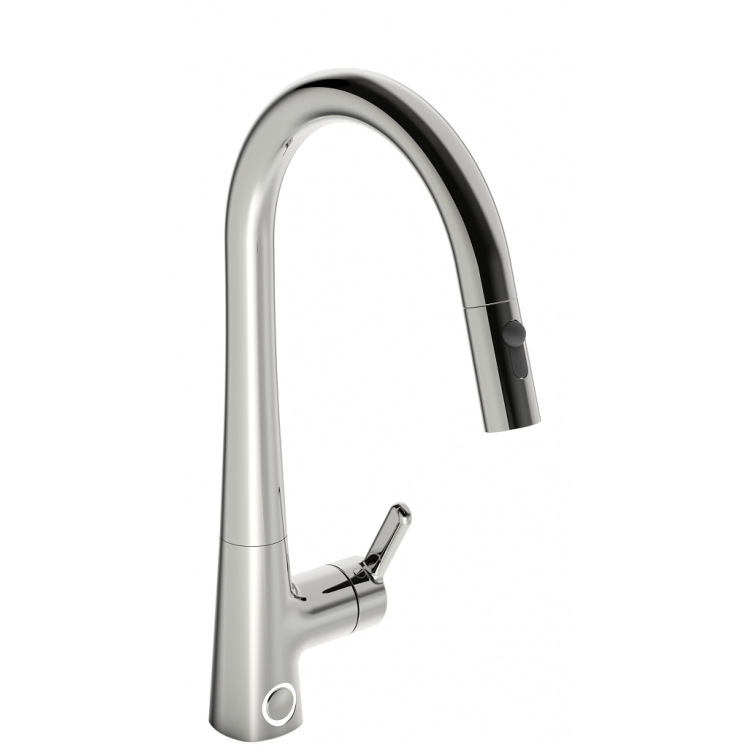 Virtuves izlietnes maisītājs ar izvelkamu izteku ORAS Inspera, 3V 3031F