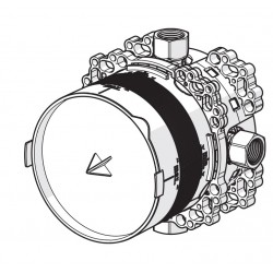 Dušas maisītāja iebūvējamā daļa ORAS Bluebox, G 1/2, 2080