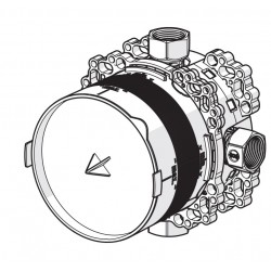 Dušas maisītāja iebūvējamā daļa ORAS Bluebox, G 3/4, 2081