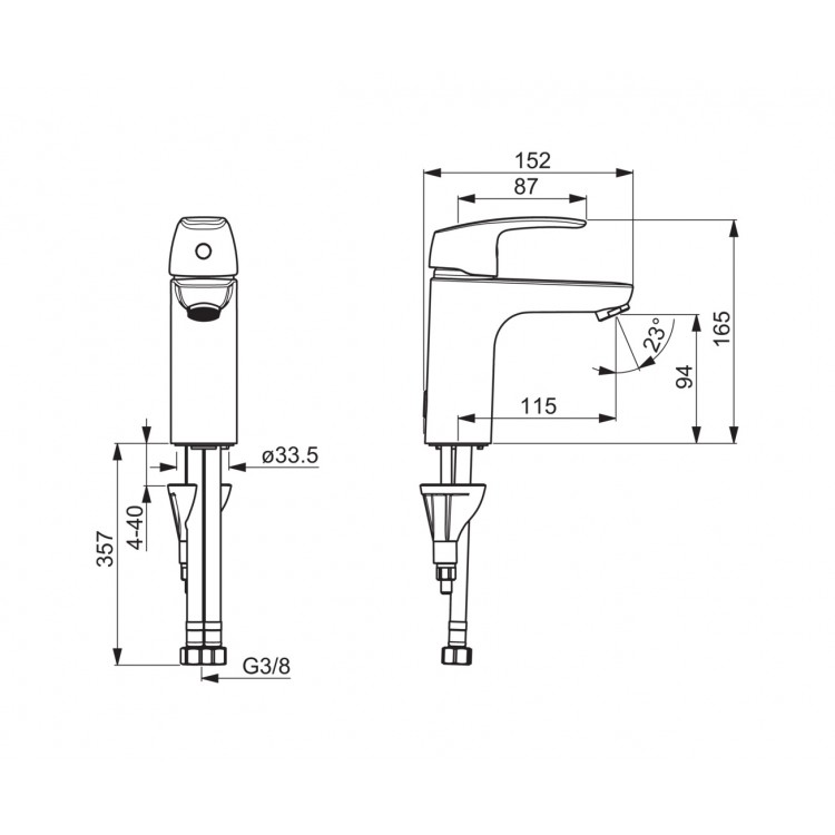 Izlietnes maisītājs ORAS SAFIRA XL, 1011F