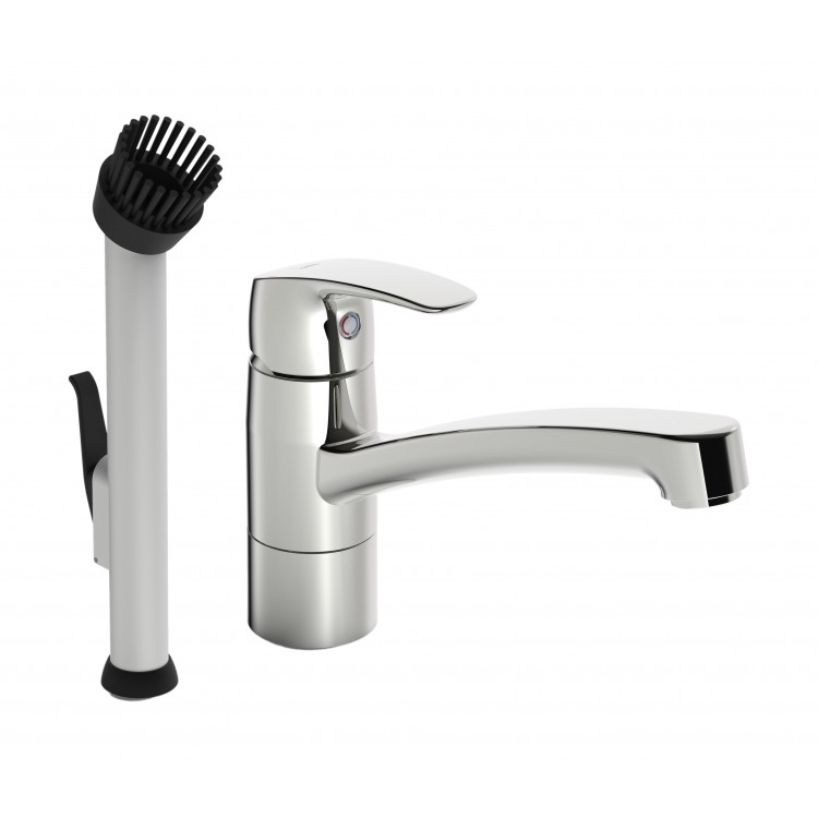 Virtuves izlietnes maisītājs ar ventili un birsti ORAS SAFIRA, 1022