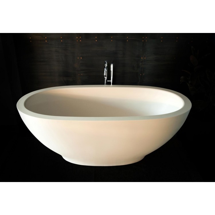 Brīvi stāvoša vanna PAA DOLCE 1800x900, silkstone, graphite