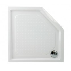 Dušas paliktnis piecstūru PAA PPV 44X 90x90cm, balts