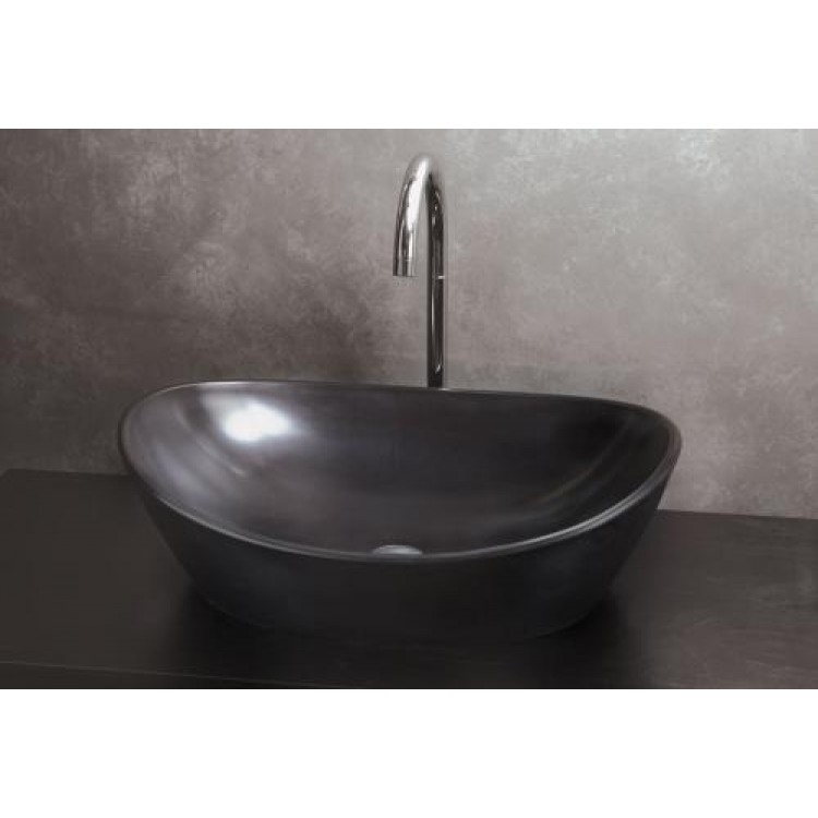 Vannas istabas uzliekamā izlietne PAA AMORE GRAPHITE 600x370mm, IAMS/01