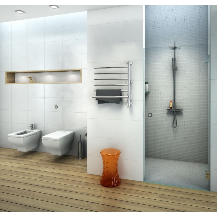 Elektriskais dvieļu žāvētājs PAX Flex I 6/550 60W, nerūsējošais tērauds