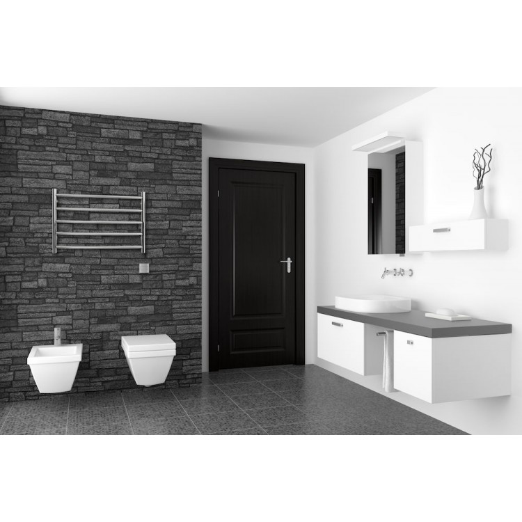 Elektriskais dvieļu žāvētājs PAX Mambo 50W, ner. tērauds