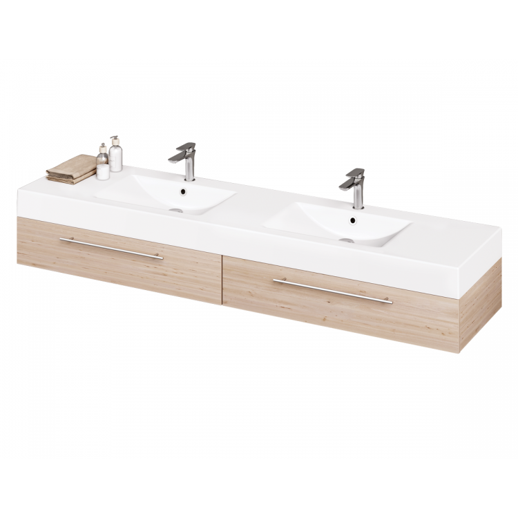 Vannas istabas dubultā izlietne PAA LONG STEP DUO 200x49cm