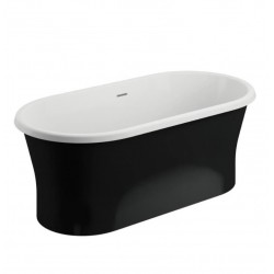 Brīvi stāvoša vanna Polimat AMONA NEW NERO 150x75 cm, 00335