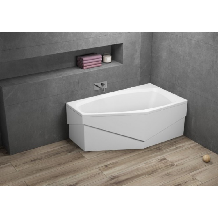 Stūra vanna Polimat MARIKA 140x80 cm, 00682/795