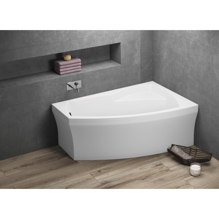 Stūra vanna Polimat FRIDA 160x105 cm, 00977/978