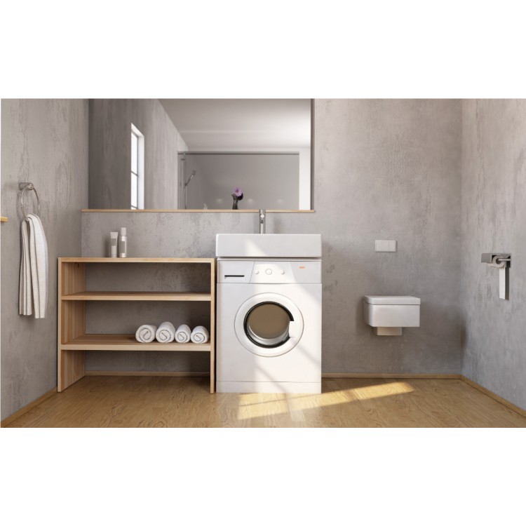 Izlietne virs veļas mašīnas Polycer Compactino 60x60 cm, WBX-101