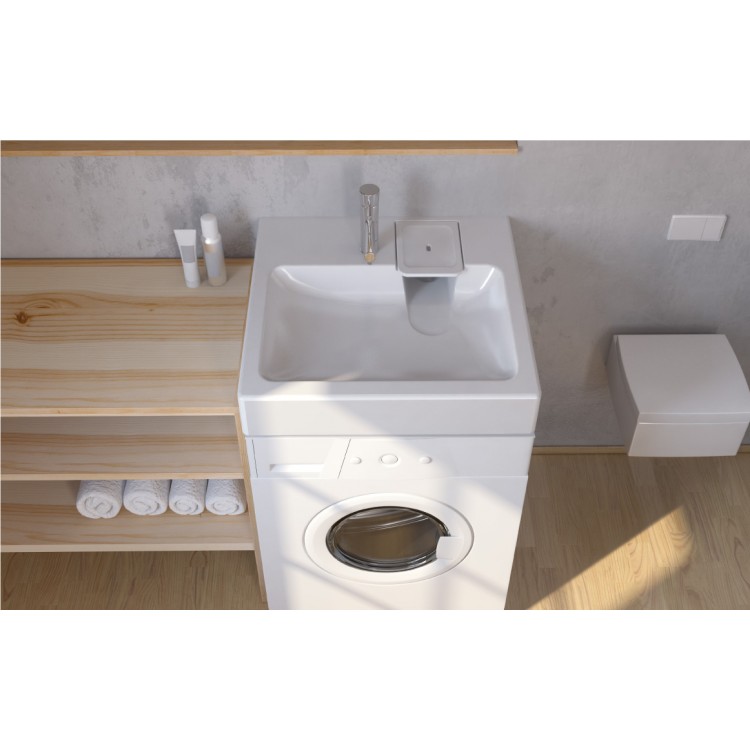 Izlietne virs veļas mašīnas Polycer Compactino 60x60 cm, WBX-101