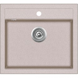 Virtuves izlietne HELIKA QUADRO 565x510 mm, SQQ100W-110