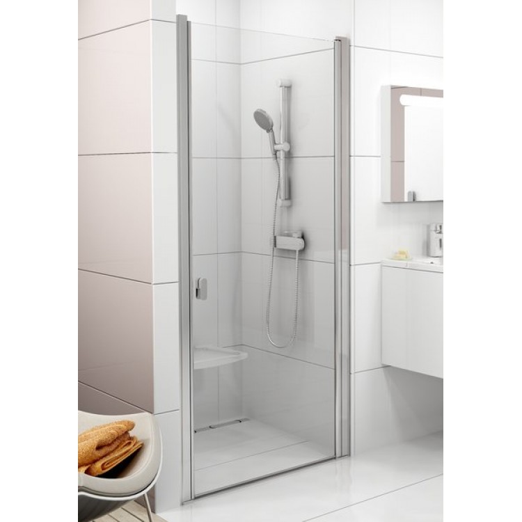 Dušas durvis RAVAK Chrome CSD1 90 cm, balts