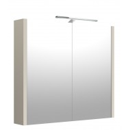 Vannas istabas skapītis ar spoguli un LED apgaismojumu Raguvos Baldai 78.2 cm, 1402513