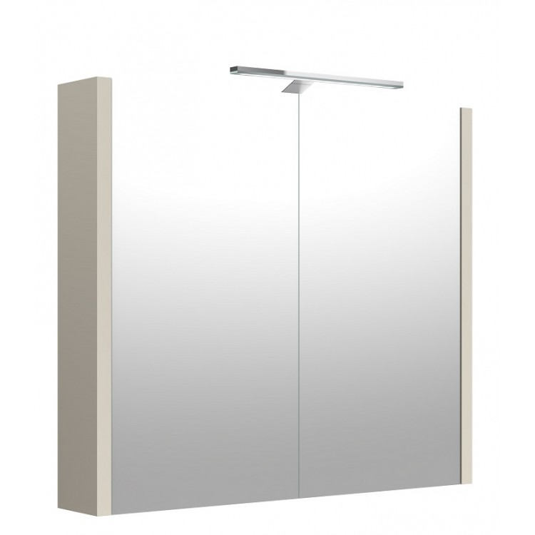 Vannas istabas skapītis ar spoguli un LED apgaismojumu Raguvos Baldai 78.2 cm, 1402513