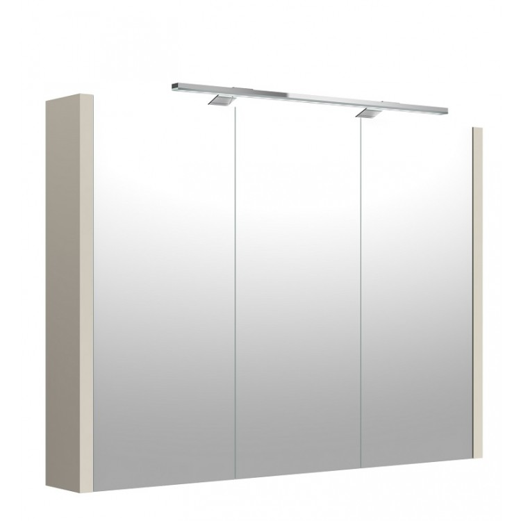 Vannas istabas skapītis ar spoguli un LED apgaismojumu Raguvos Baldai 98.2 cm, 1402713