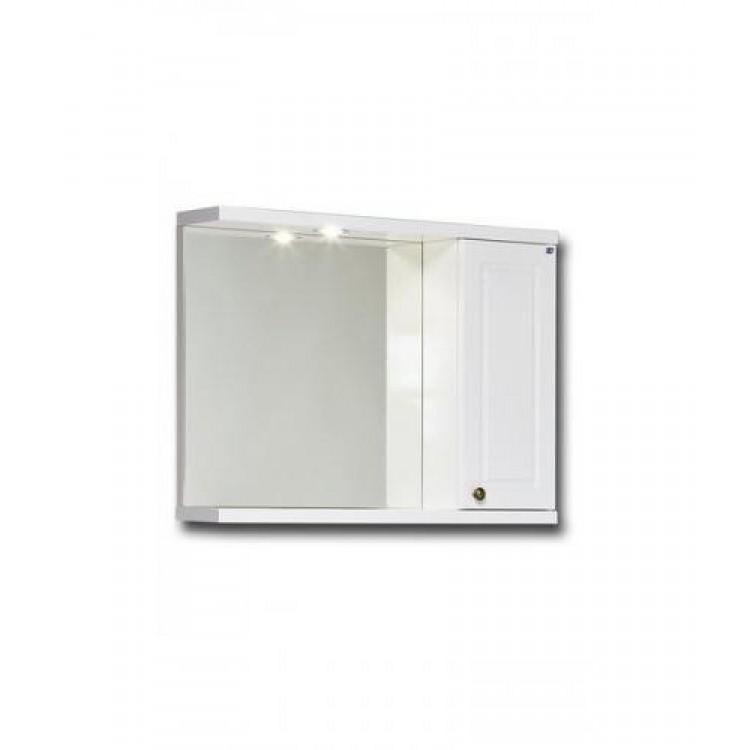 Vannas istabas skapītis ar spoguli un apgaismojumu RB RETRO 74 cm RETV74