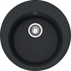 Virtuves izlietne FRANKE RONDA 51cm ar pop-up, ROG 610-41, onyx