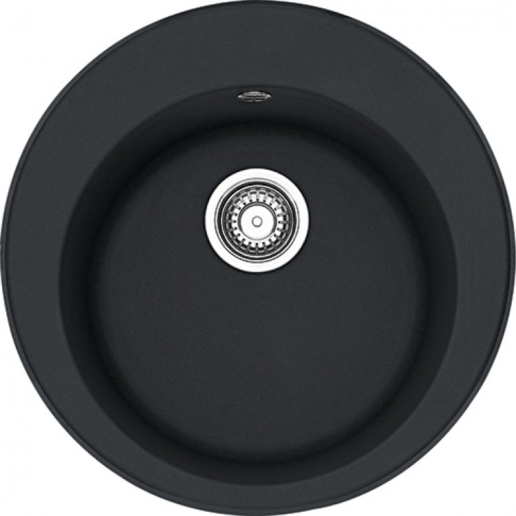 Virtuves izlietne FRANKE RONDA 51cm ar pop-up, ROG 610-41, onyx