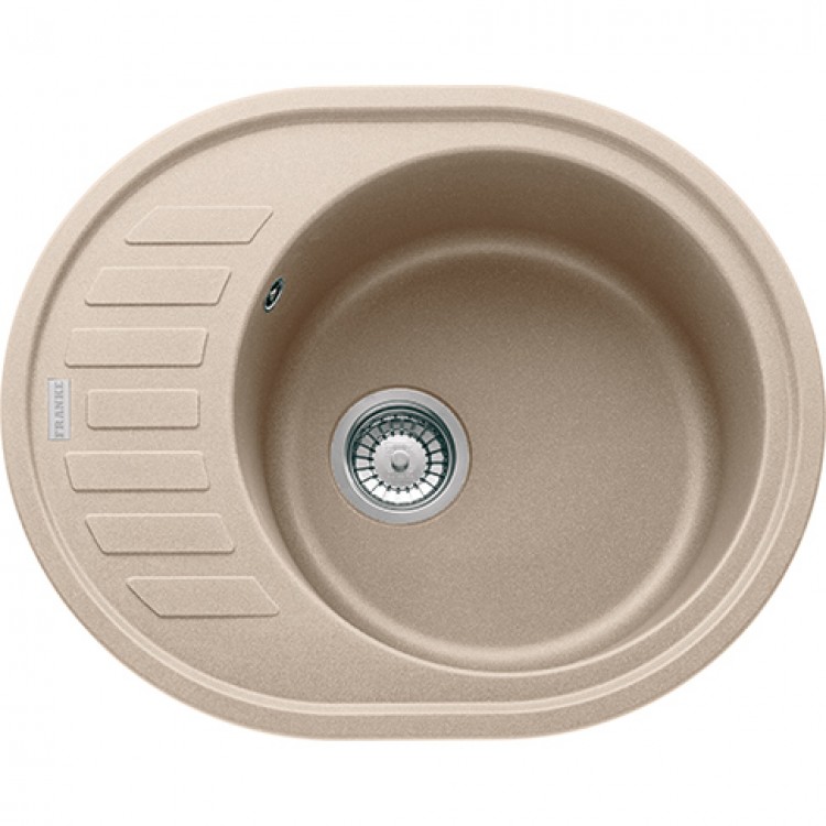 Virtuves izlietne FRANKE RONDA 62x50 cm, ROG 611-62 manual, beige