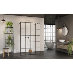 Dušas siena Radaway Modo New Black I Factory 120x200cm