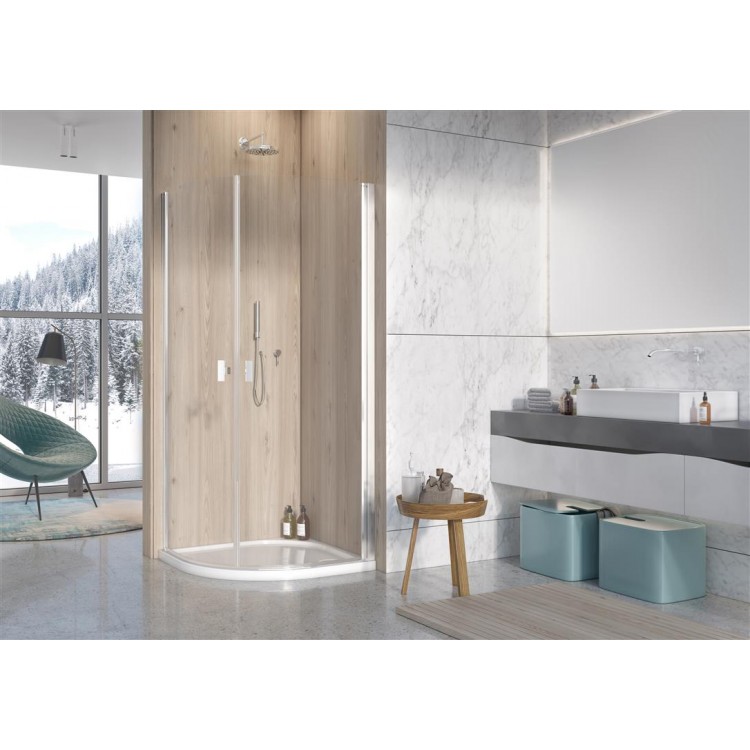 Dušas stūris pusapaļš Radaway NES PDD I 90x90cm